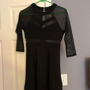 black cocktail dress